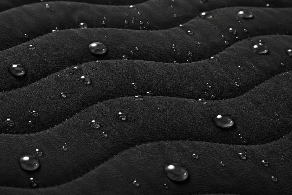 Black Quilted Pet Mattress Bed with Soft Padded Tufted Design