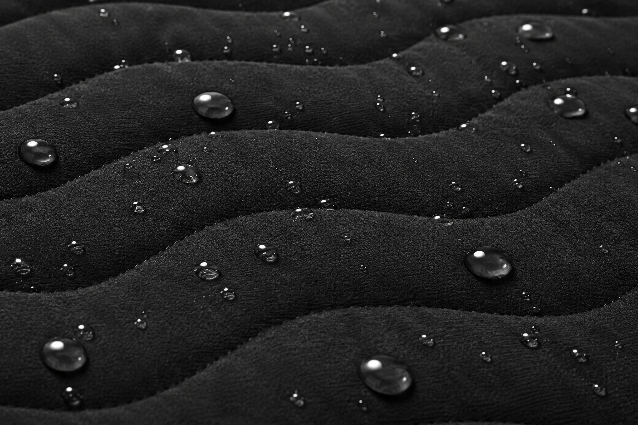 Black Quilted Pet Mattress Bed with Soft Padded Tufted Design