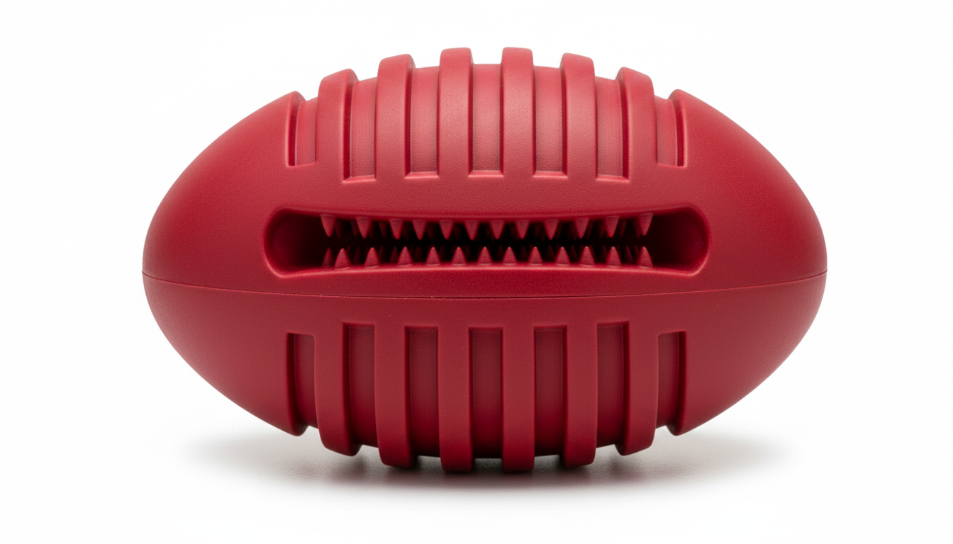 Durable Rubber Treat Dispensing Ball Toy for Dogs