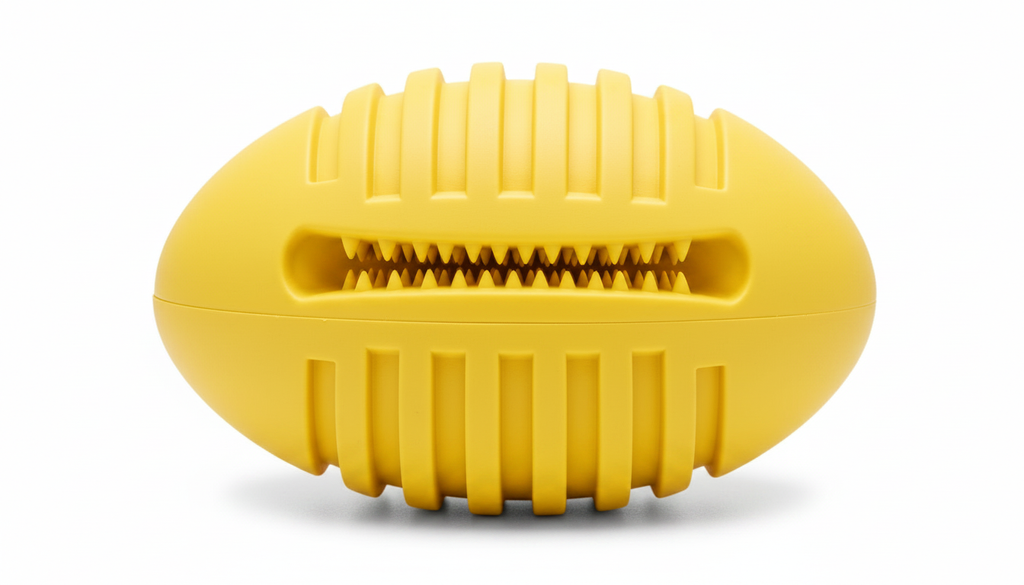 Durable Rubber Treat Dispensing Ball Toy for Dogs