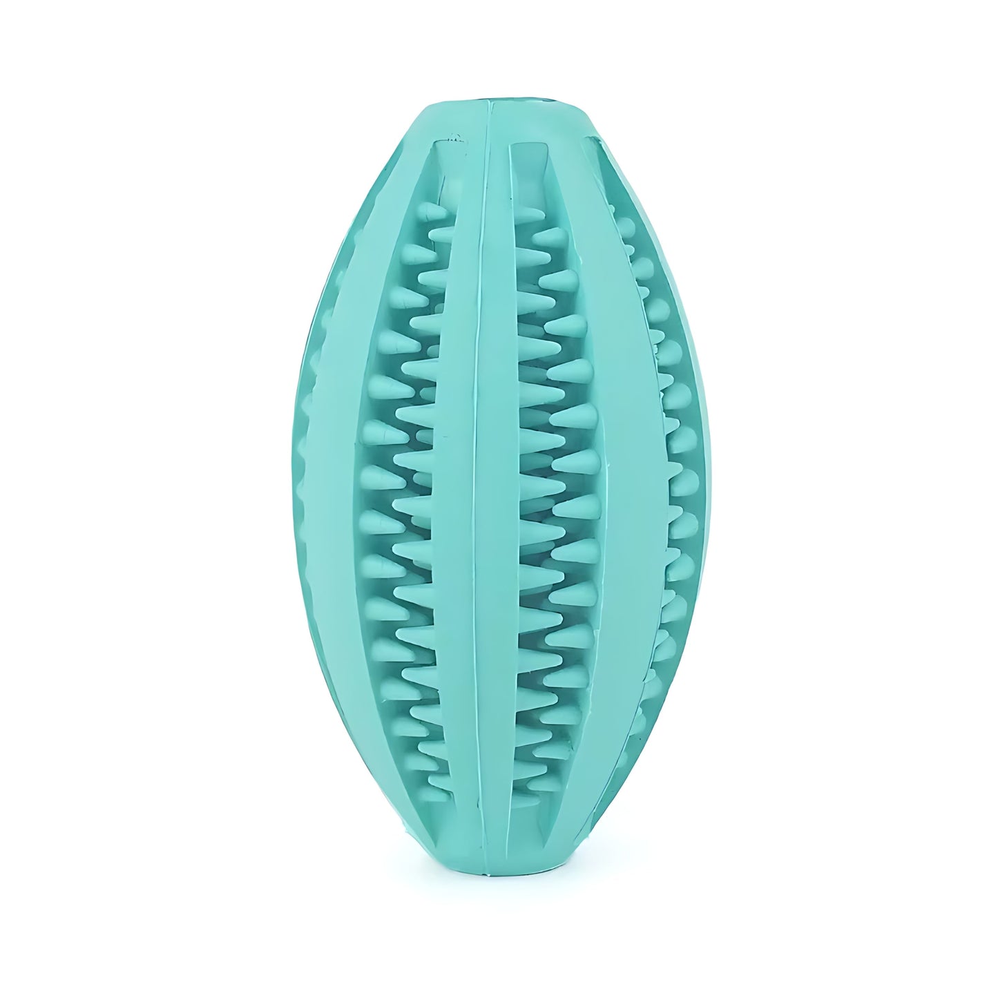 Rugby Ball Dog Chew Toy with Massage Bristles