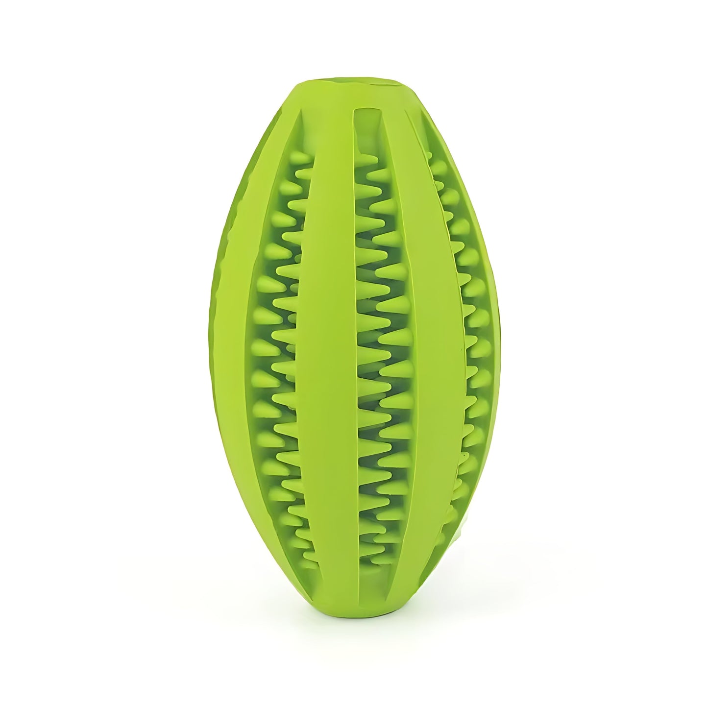 Rugby Ball Dog Chew Toy with Massage Bristles
