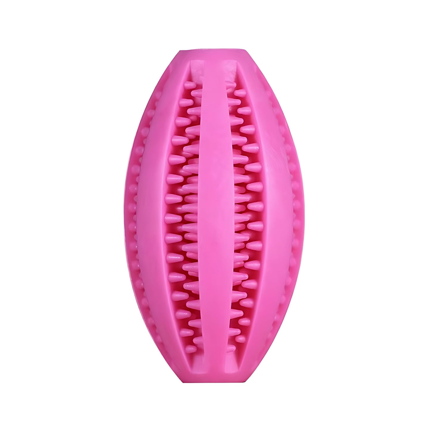 Rugby Ball Dog Chew Toy with Massage Bristles