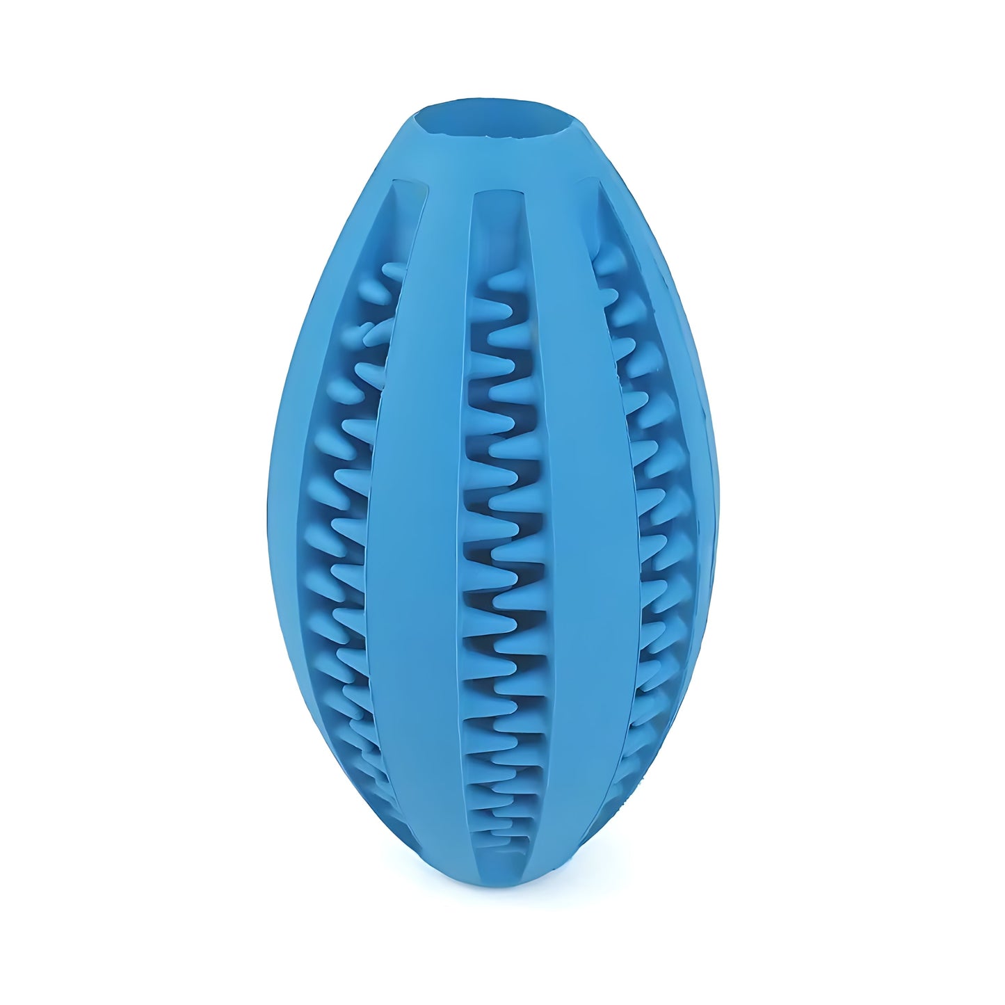 Rugby Ball Dog Chew Toy with Massage Bristles