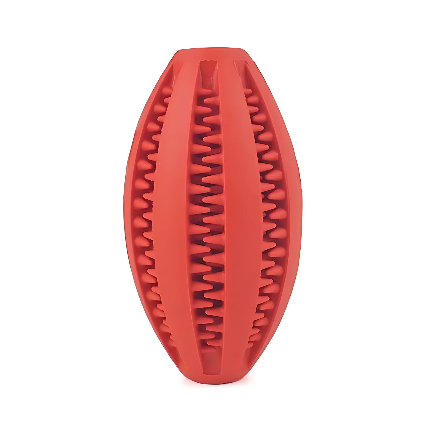 Rugby Ball Dog Chew Toy with Massage Bristles