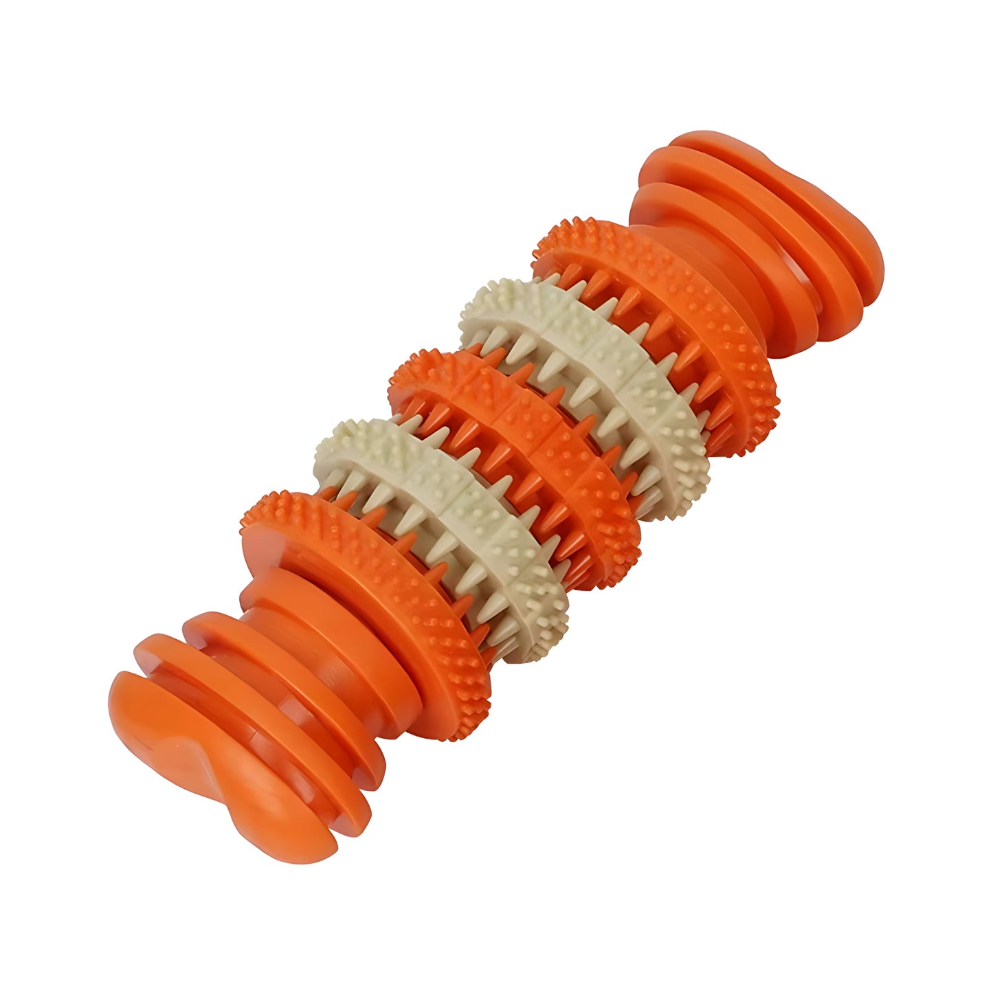 Dog Dental Chew Toy with Textured Cleaning Bristles