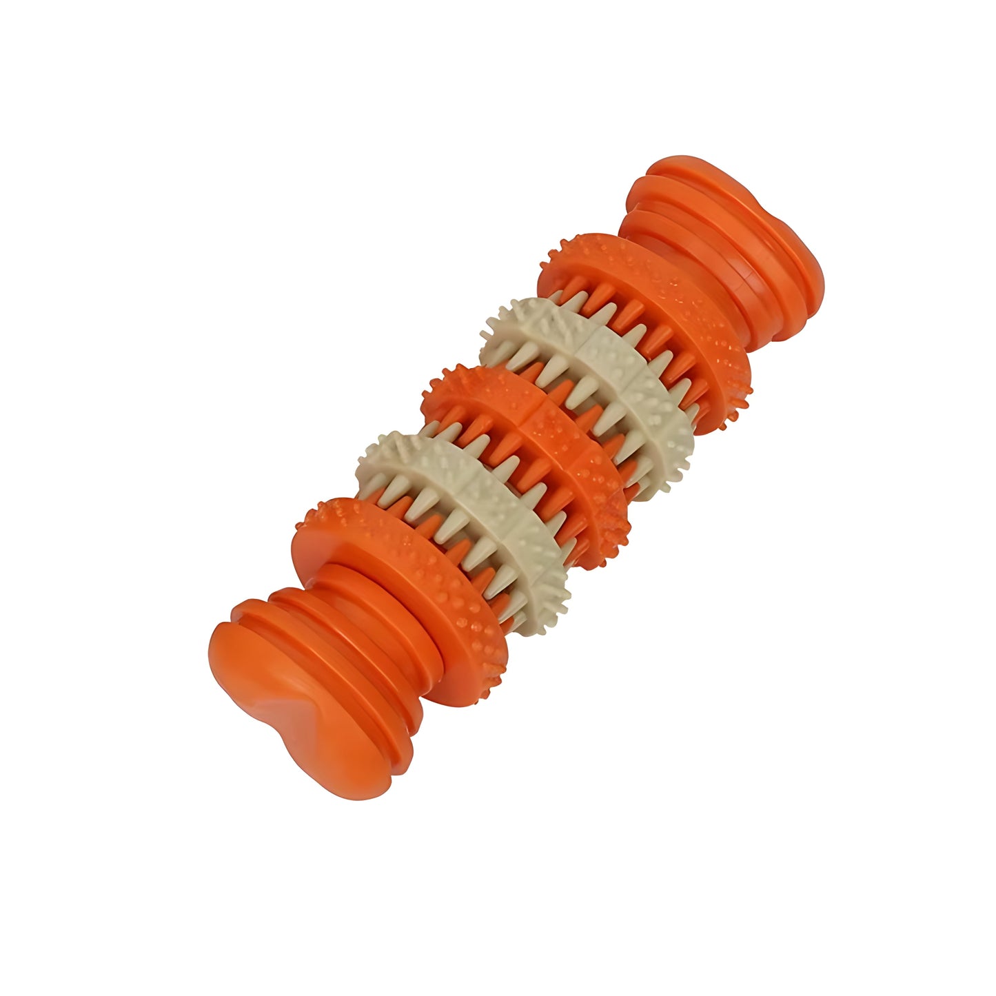 Dog Dental Chew Toy with Textured Cleaning Bristles