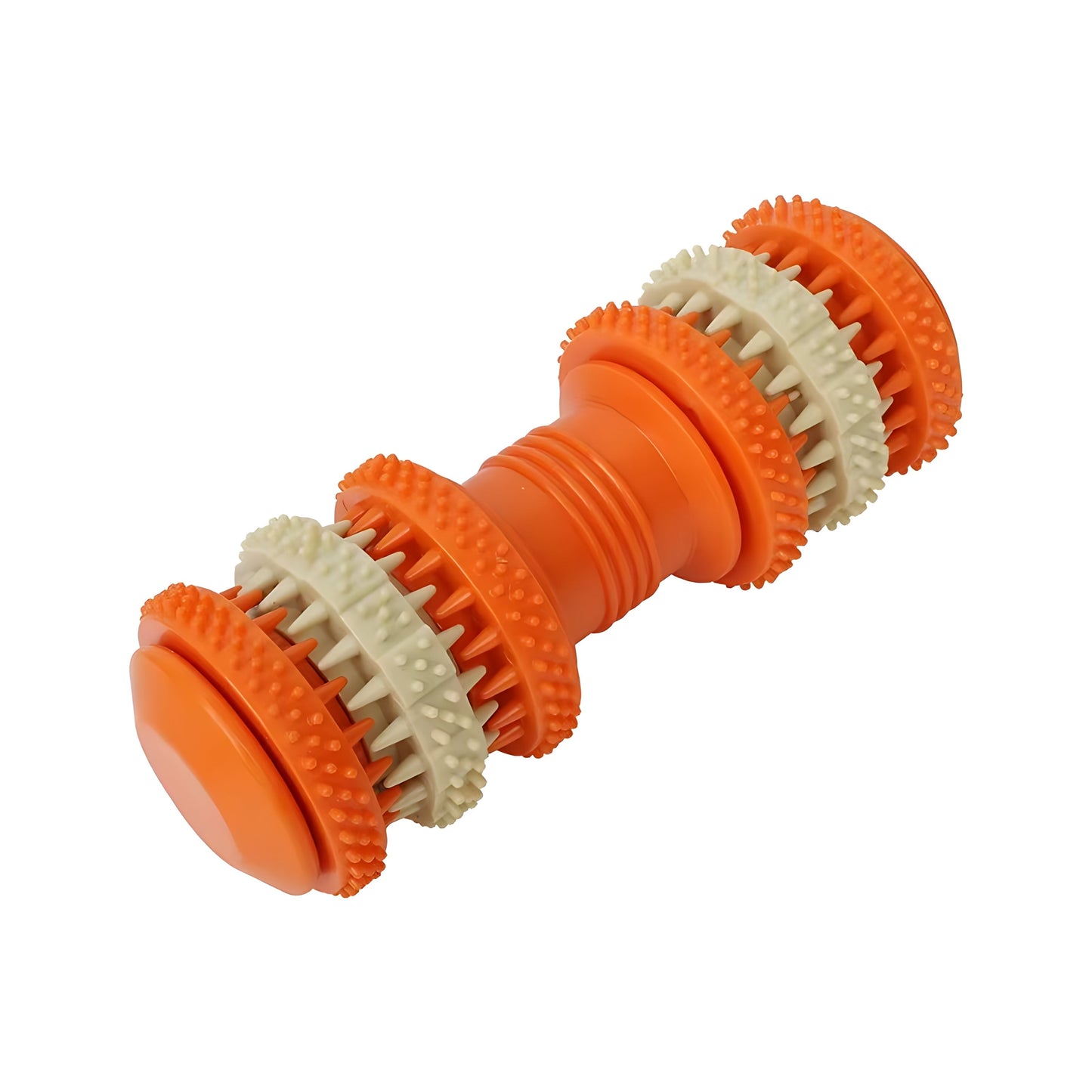 Dog Dental Chew Toy with Textured Cleaning Bristles
