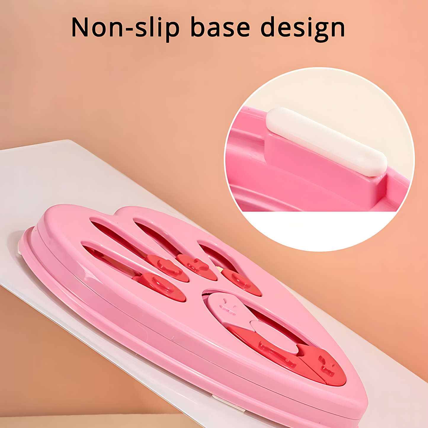 Interactive Dog Treat Puzzle Toy with Sliding Compartments