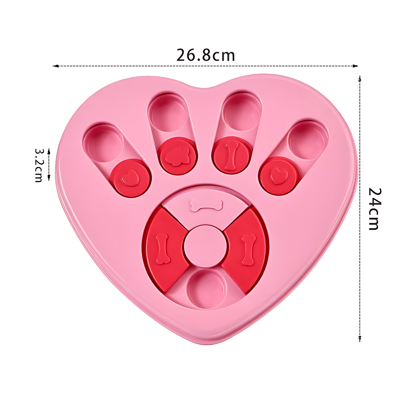 Interactive Dog Treat Puzzle Toy with Sliding Compartments
