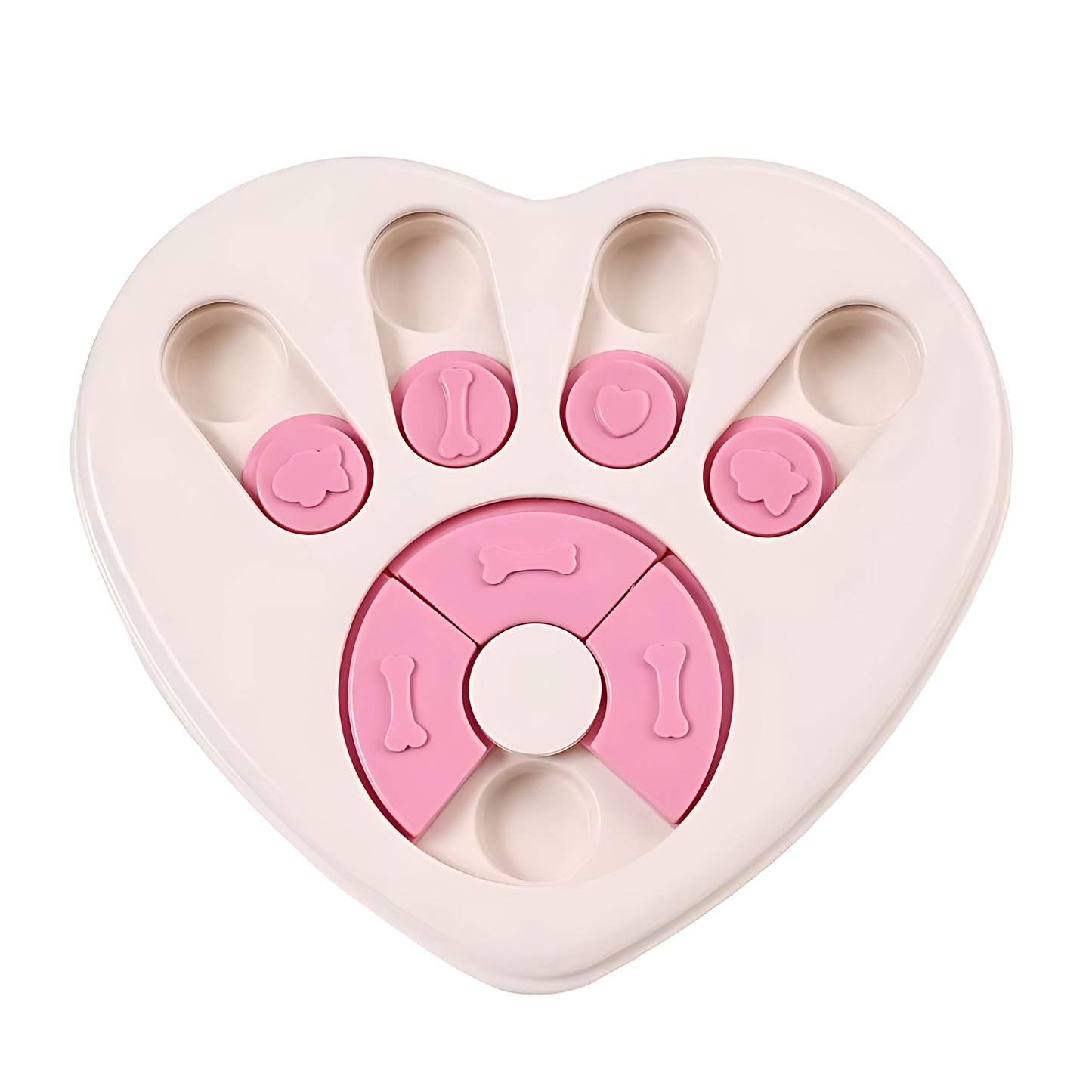 Interactive Dog Treat Puzzle Toy with Sliding Compartments