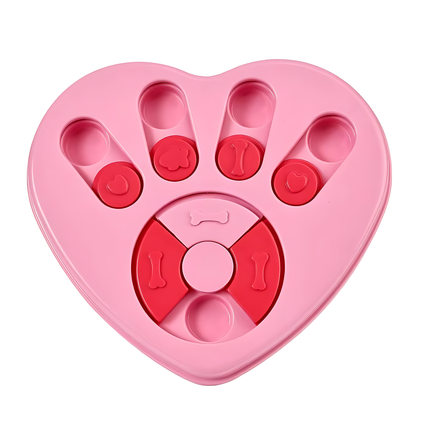 Interactive Dog Treat Puzzle Toy with Sliding Compartments