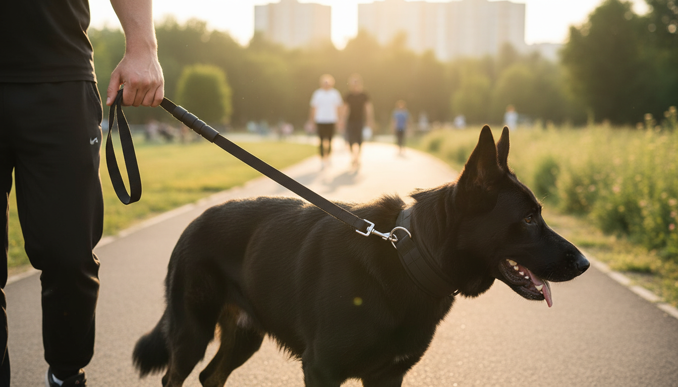 Tactical Dog Collar and Leash Set for Medium & Large Dogs
